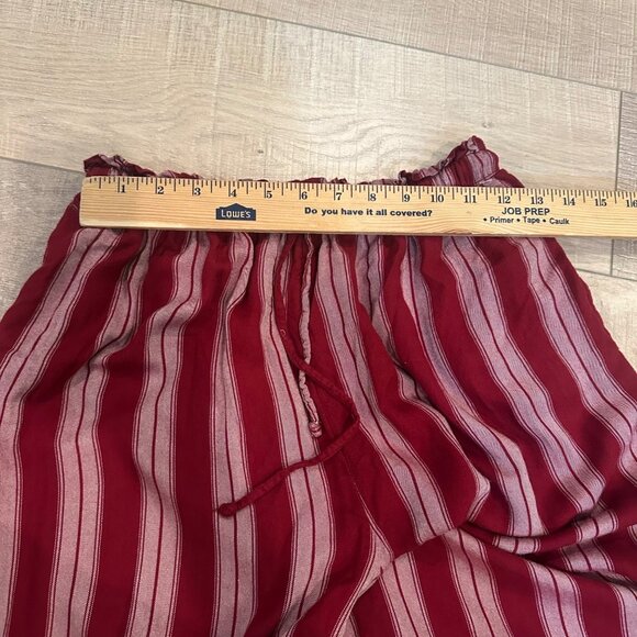 AMERICAN EAGLE WOMENS BURGUNDY RED PULL ON WIDE LEG PANTS MEDIUM - Picture 5 of 9